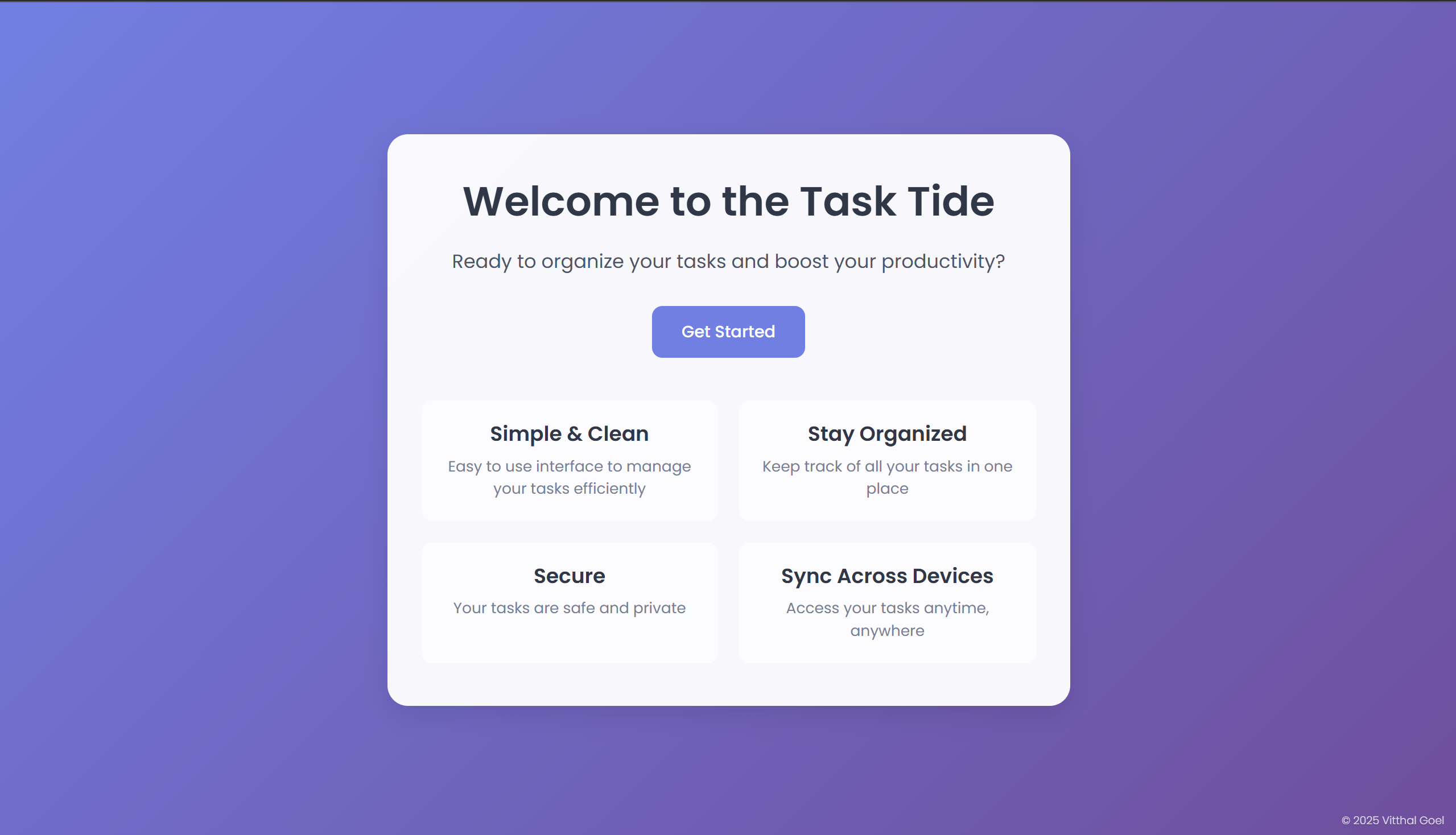 TaskTide - Task Manager (FastAPI Project)